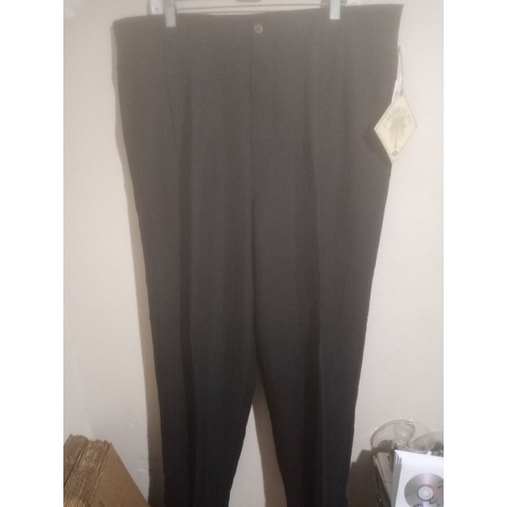 NWT Caribbean Joe Mens Pleated Classic Trouser Pants Black 40x32 Classic New
